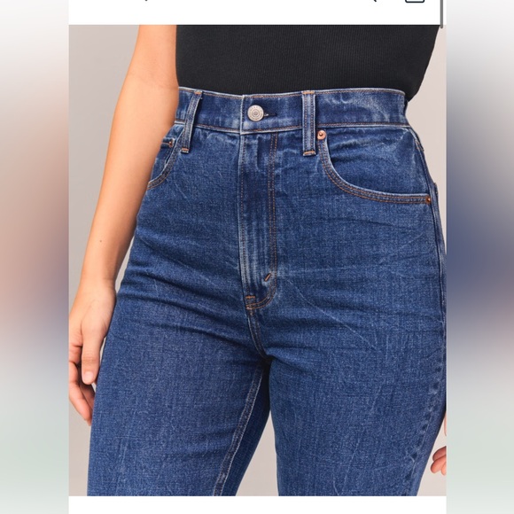 Abercrombie & Fitch The 90s Straight Ultra High Rise. Fits Size 27/4S - 28/6R - Picture 3 of 9